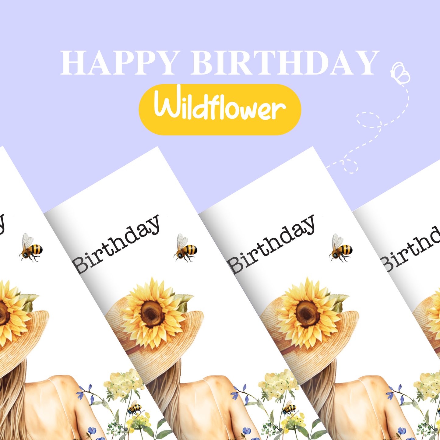 Wildflower Happy Birthday Card