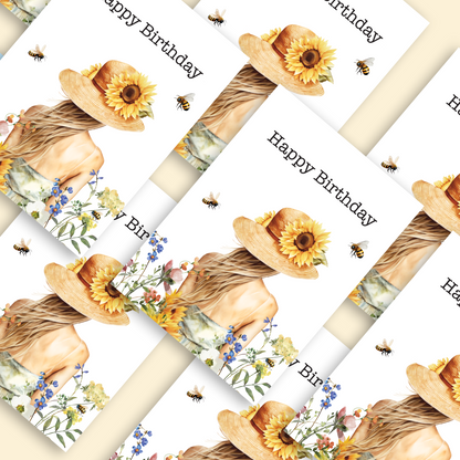 Wildflower Happy Birthday Card