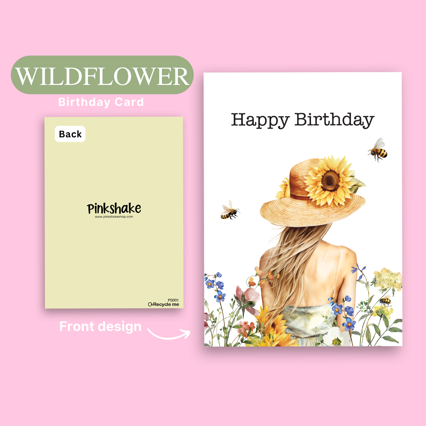 Wildflower Happy Birthday Card