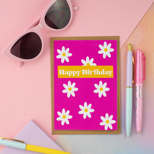 Daisy Happy Birthday Card