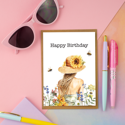 Wildflower Happy Birthday Card