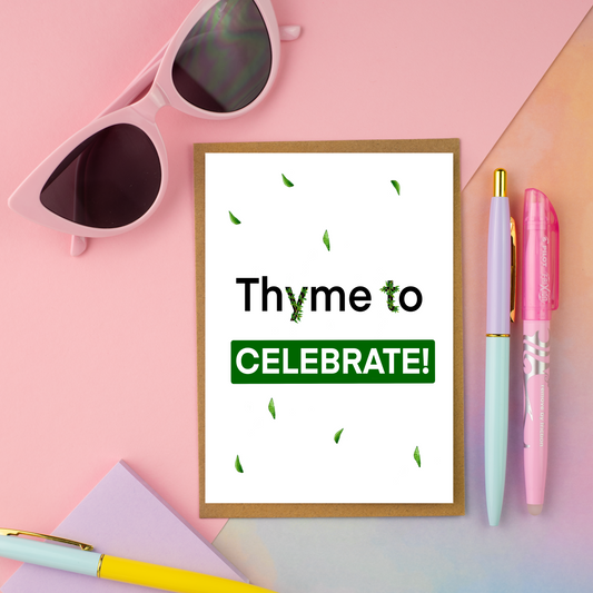 Thyme to Celebrate Greeting Card