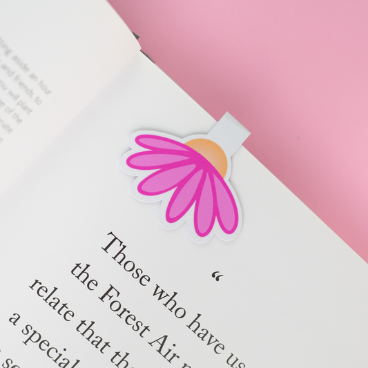 Pink Daisy Magnetic Bookmark