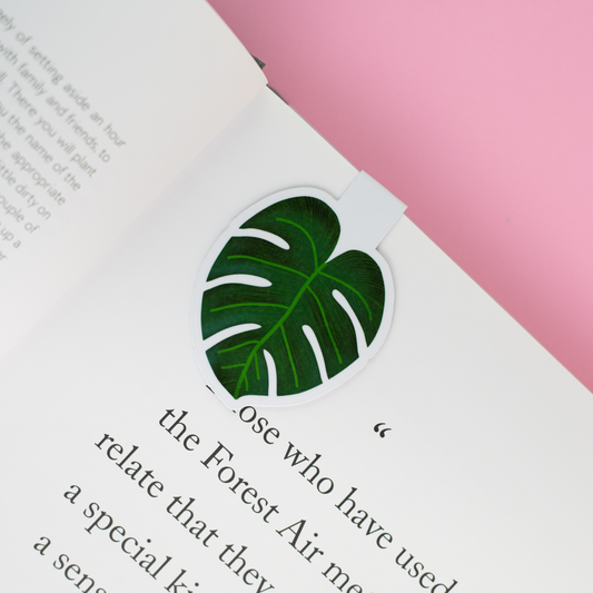 Monstera Leaf Magnetic Bookmark