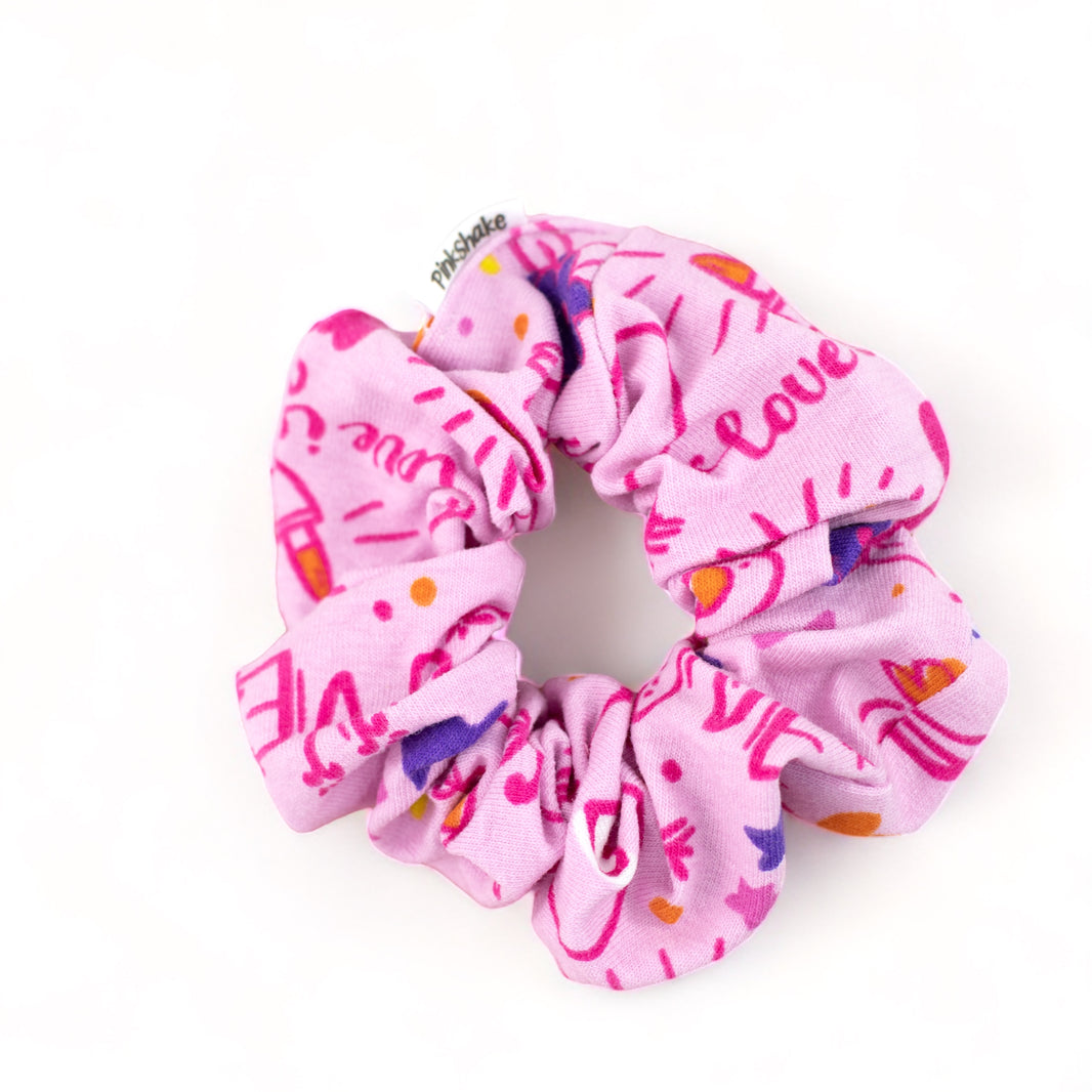 Vintage Rainbow (Brown/Pink) Scrunchies Pack